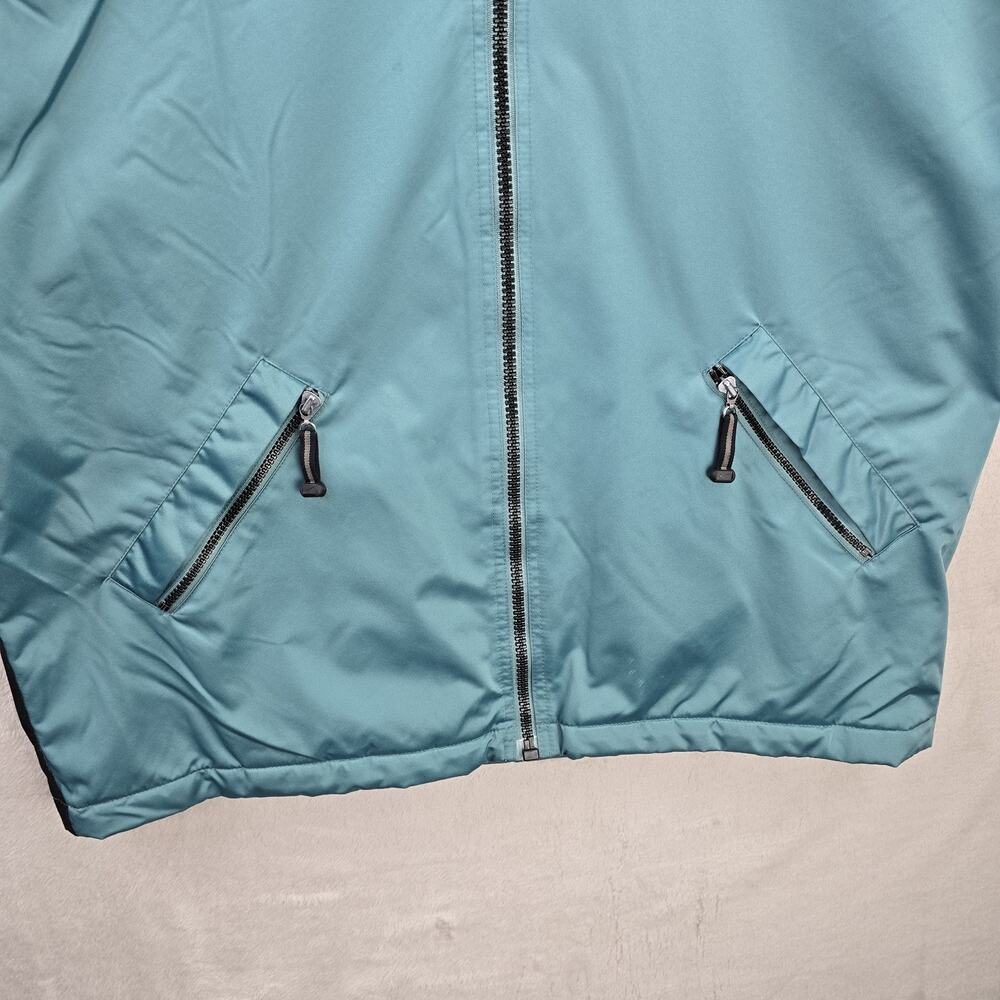 Vintage Nike Fullzip Hooded Jacket XL Teal 90s Travis Scott Parka Fleece Lined - Picture 5 of 16